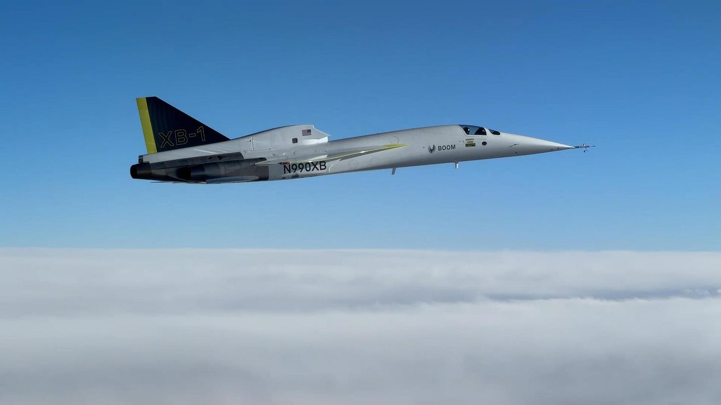 XB-1 in flight