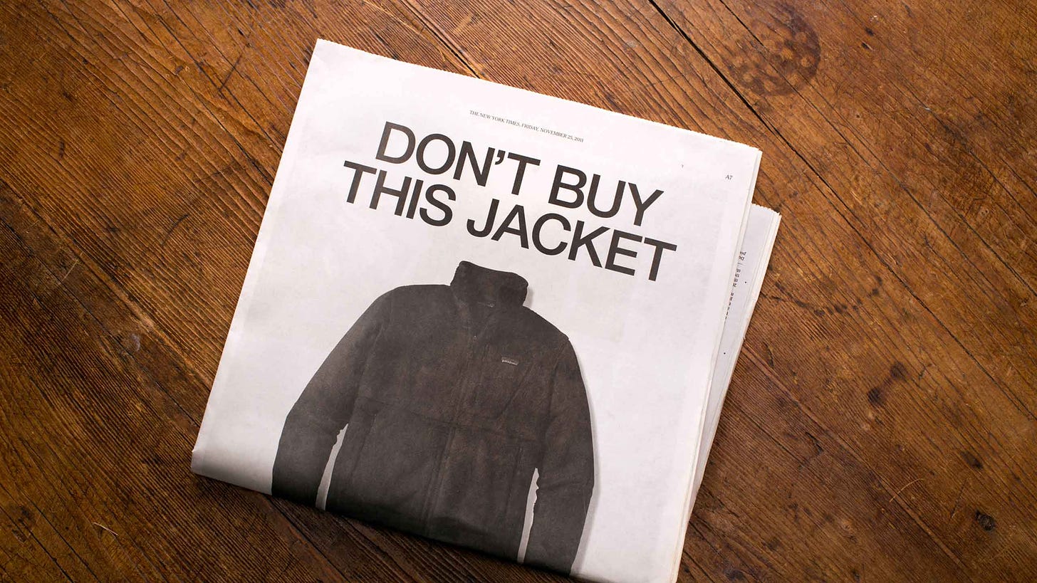 Don't Buy This Jacket, Black Friday and the New York Times - Patagonia