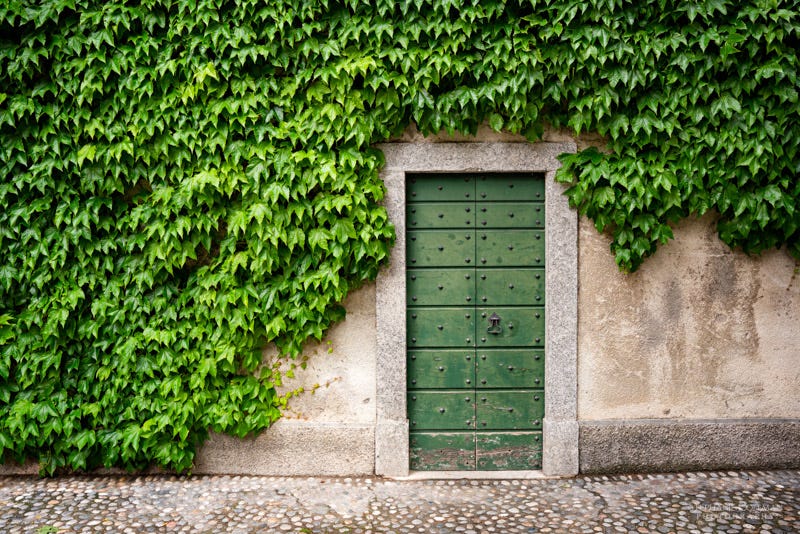 Beautiful door in Varenna, Italy on Lake Como