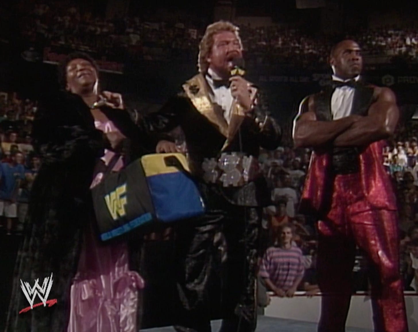 Sapphire with Ted DiBiase at SummerSlam 90