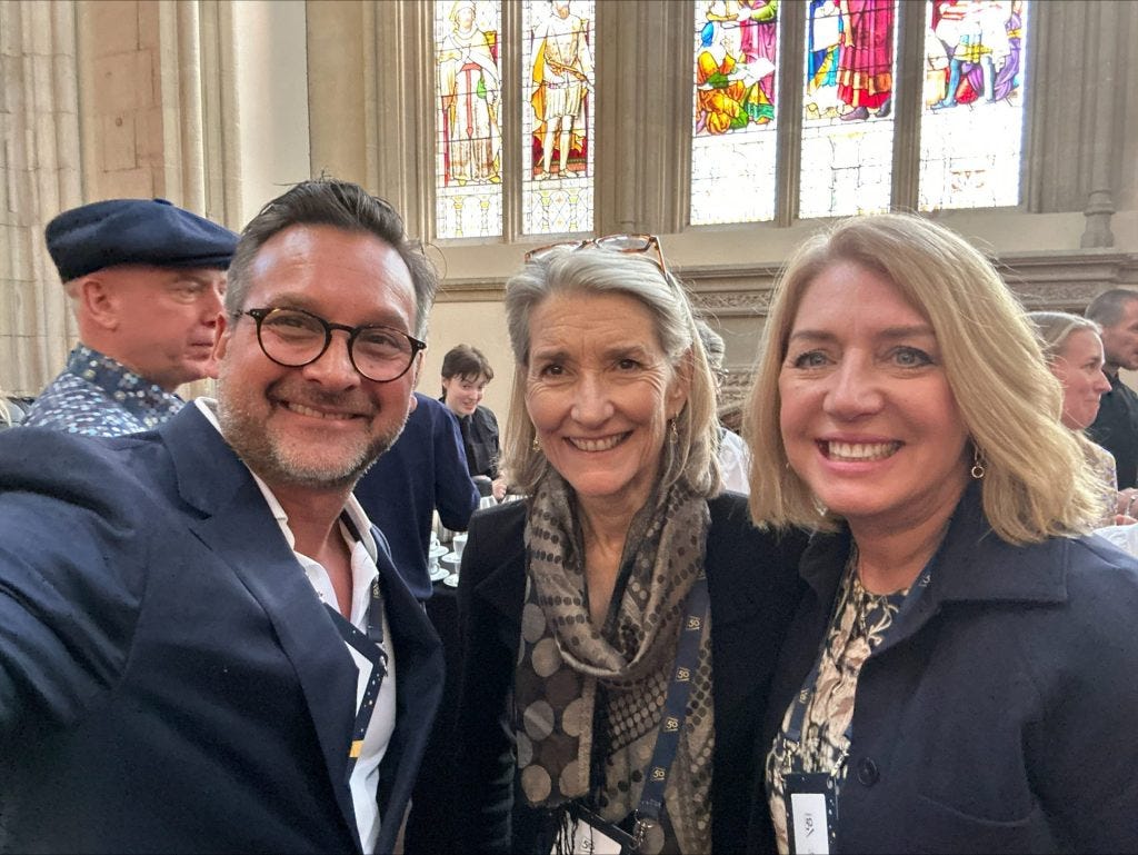 Kaihan Krippendorff, Amy Edmondson and Liz Wiseman at the Thinkers50 Awards Gala