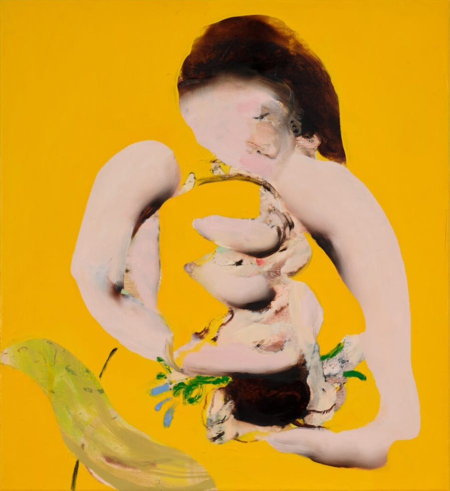 painting by ambera wellmann, yellow. featured in may 2024 auction