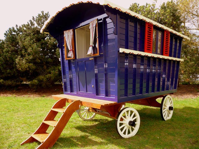 Gypsy" caravans make a comeback as micro-homes