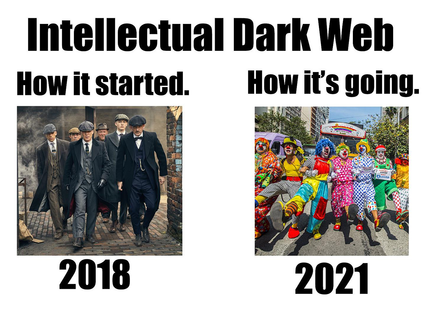 Evolution of the Intellectual Dark Web : r/EricWeinstein