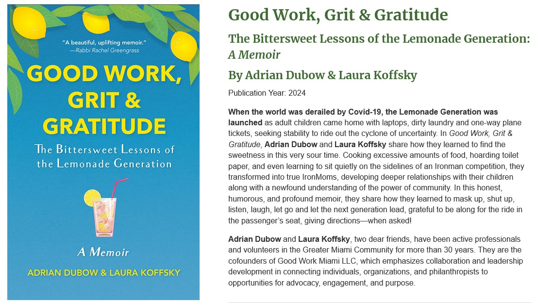 Good Work, Grit & Gratitude book cover