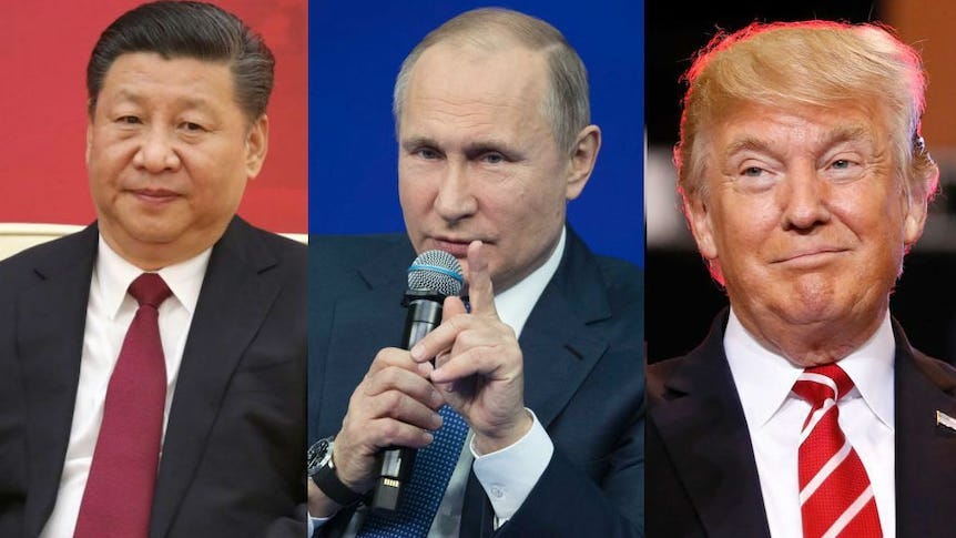 Three men dominate our planet and they're playing to their power bases -  ABC News