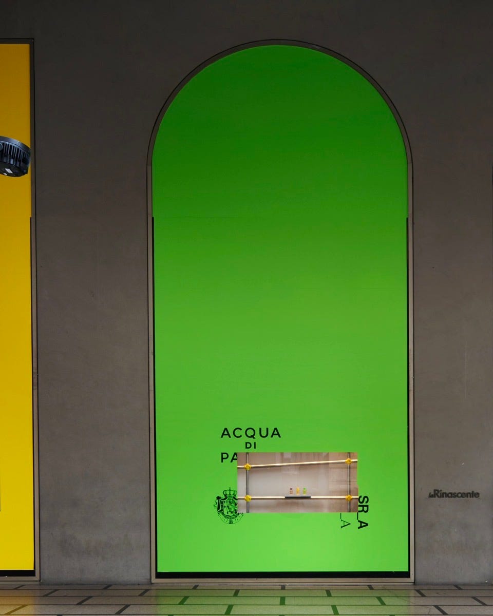 Samuel Ross Architecture Windows of Color for Acqua di Parma