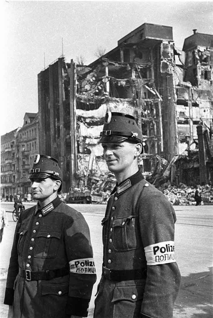 German police from the post-war administration