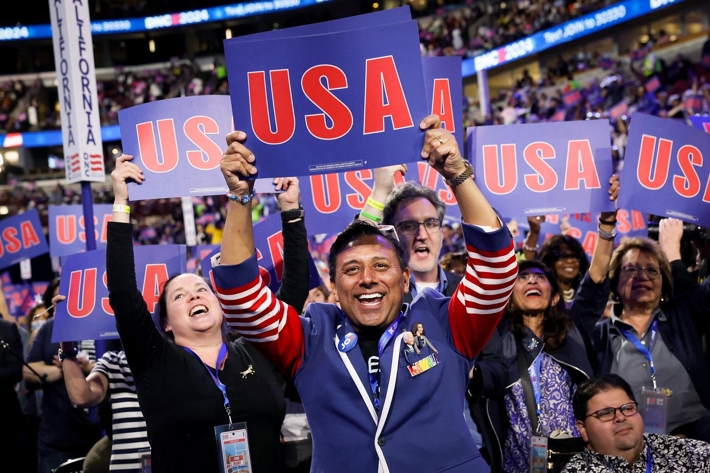 An inside look at the DNC signs: From 'Coach Walz' to 'We ❤️ Joe' - Los  Angeles Times