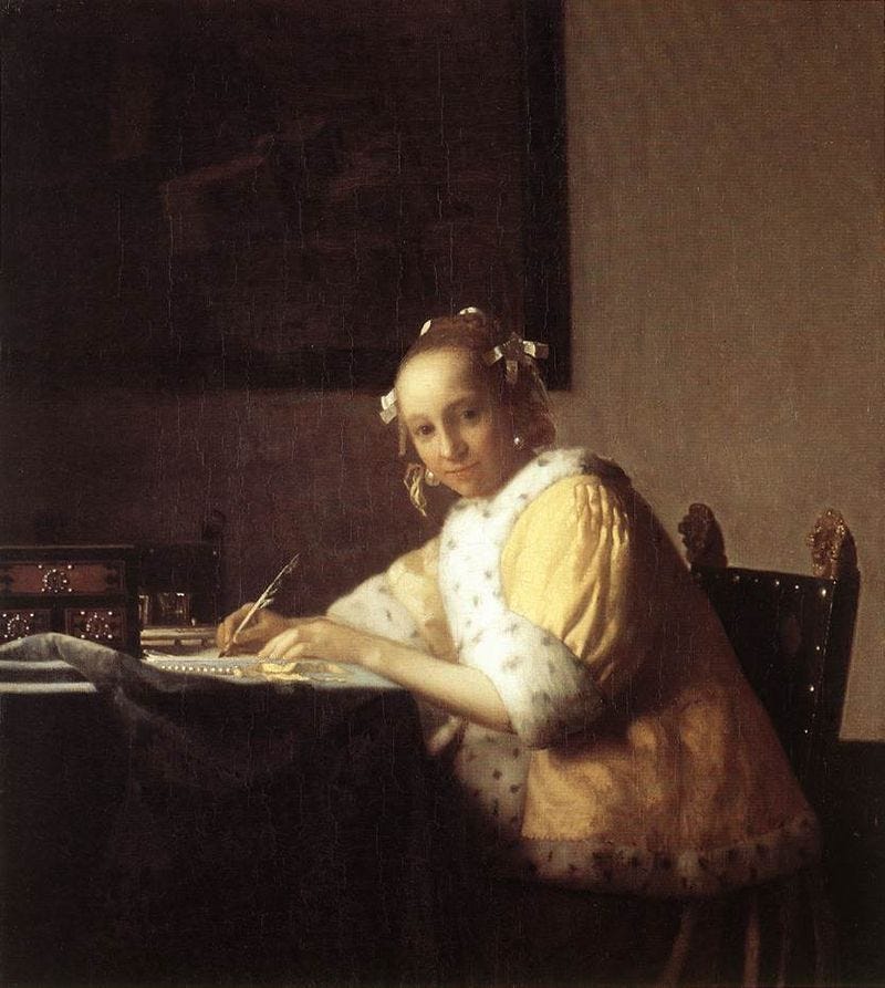 File:Vermeer A Lady Writing.jpg - Wikimedia Commons