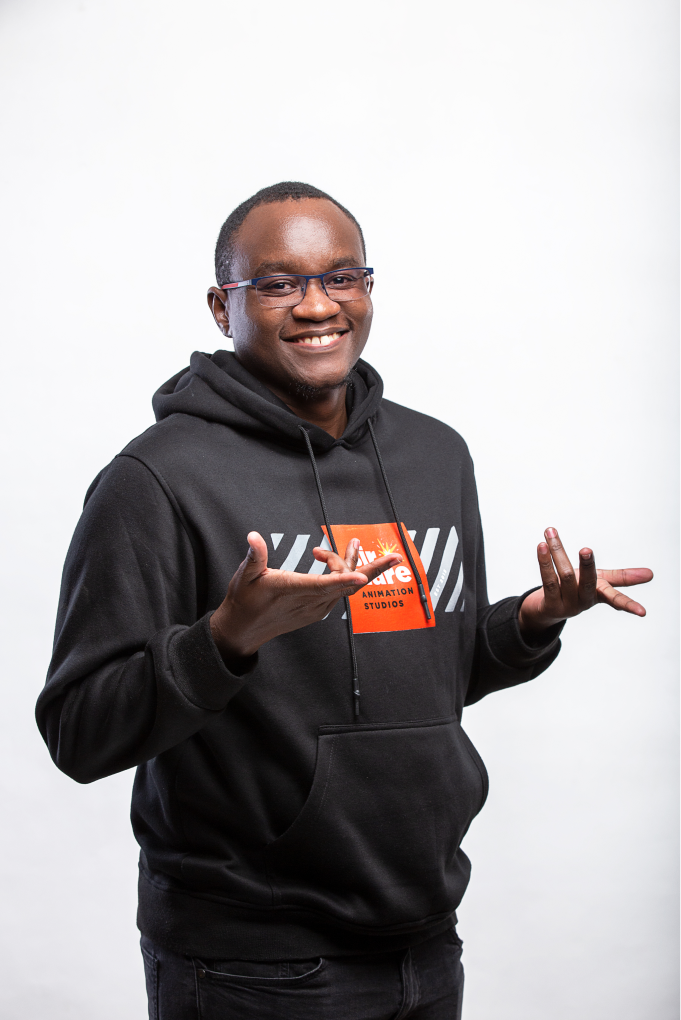 Kelvin Shani, founder of Kenya based SirNare Animation Studios