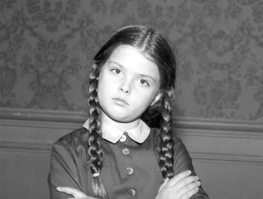 Lisa Loring as Wednesday Addams in a 1966 episode ot 