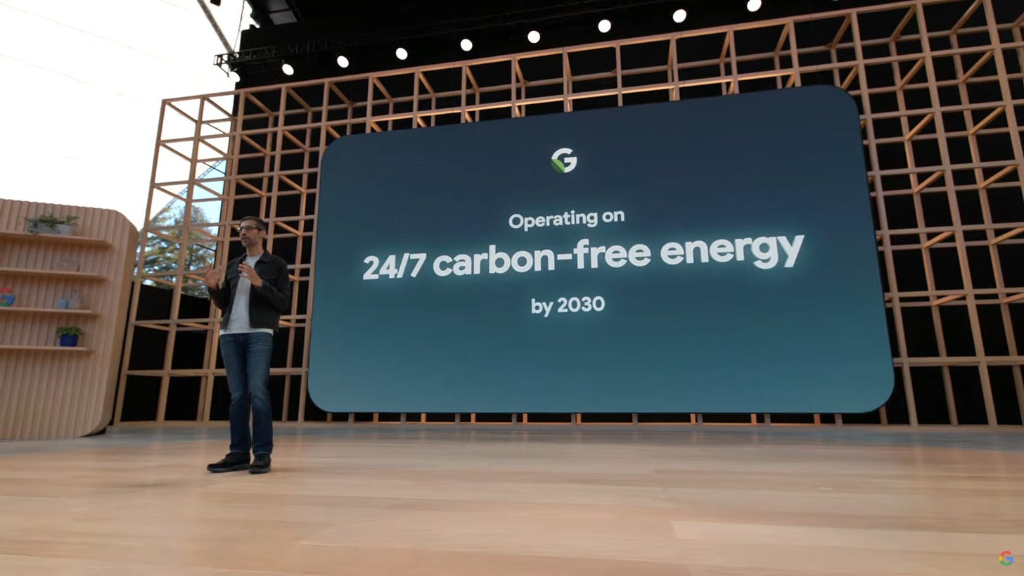 Google vise la neutralité carbone en 2030