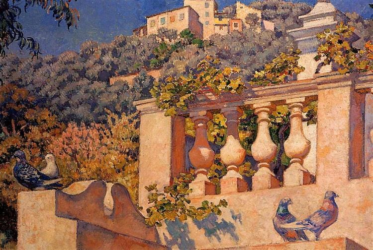 The Balustrade, c.1921 - Theo van Rysselberghe