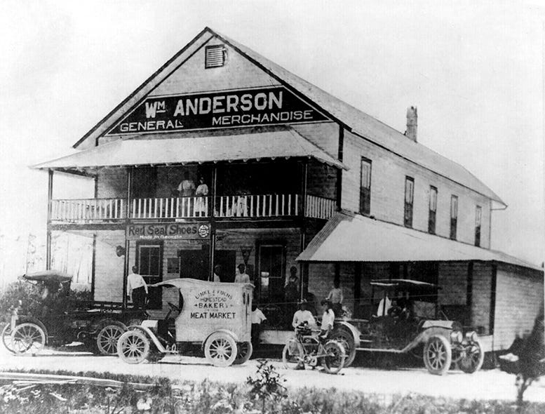 Figure 2: Anderson's Corner in 1914