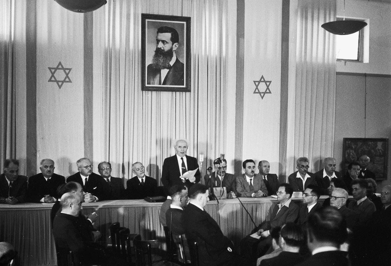 The Declaration of the Establishment of the State of Israel | My Jewish  Learning