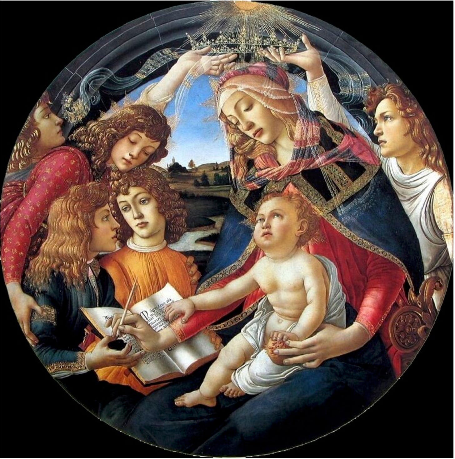 Madonna of the Magnificat, 1481 by Sandro Botticelli