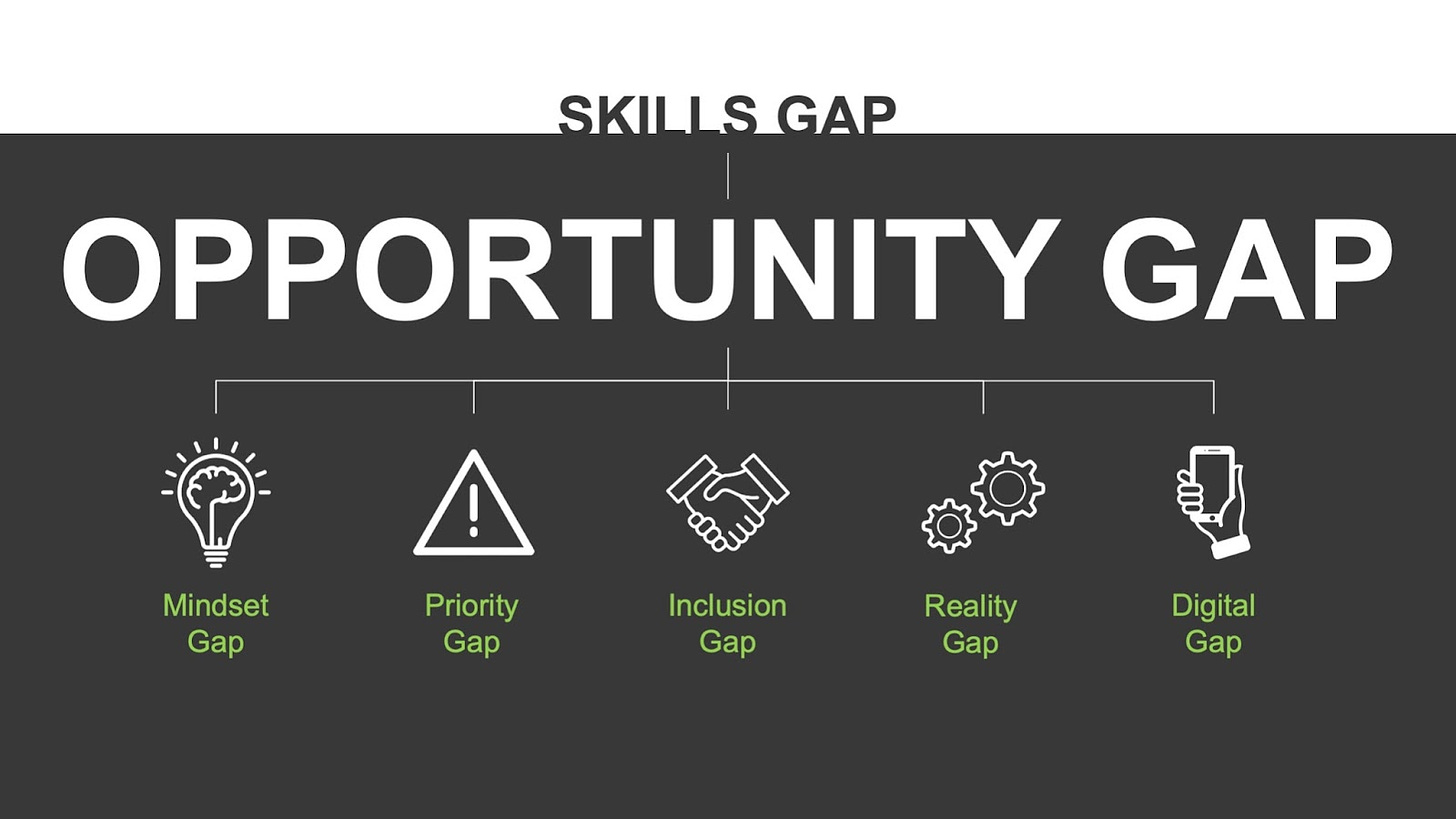 The Opportunity Gap diagram