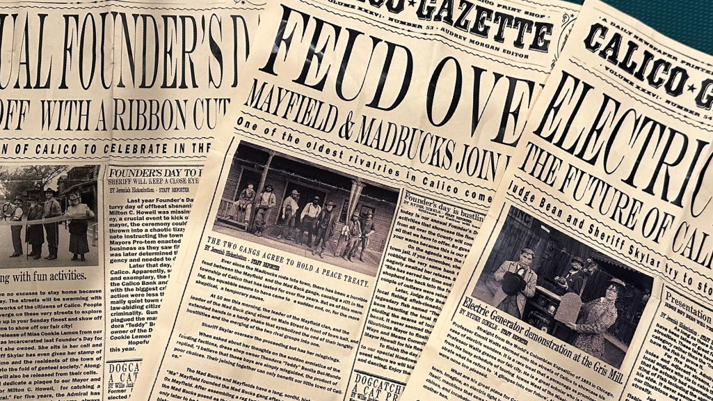 Ghost Town Alive newspapers