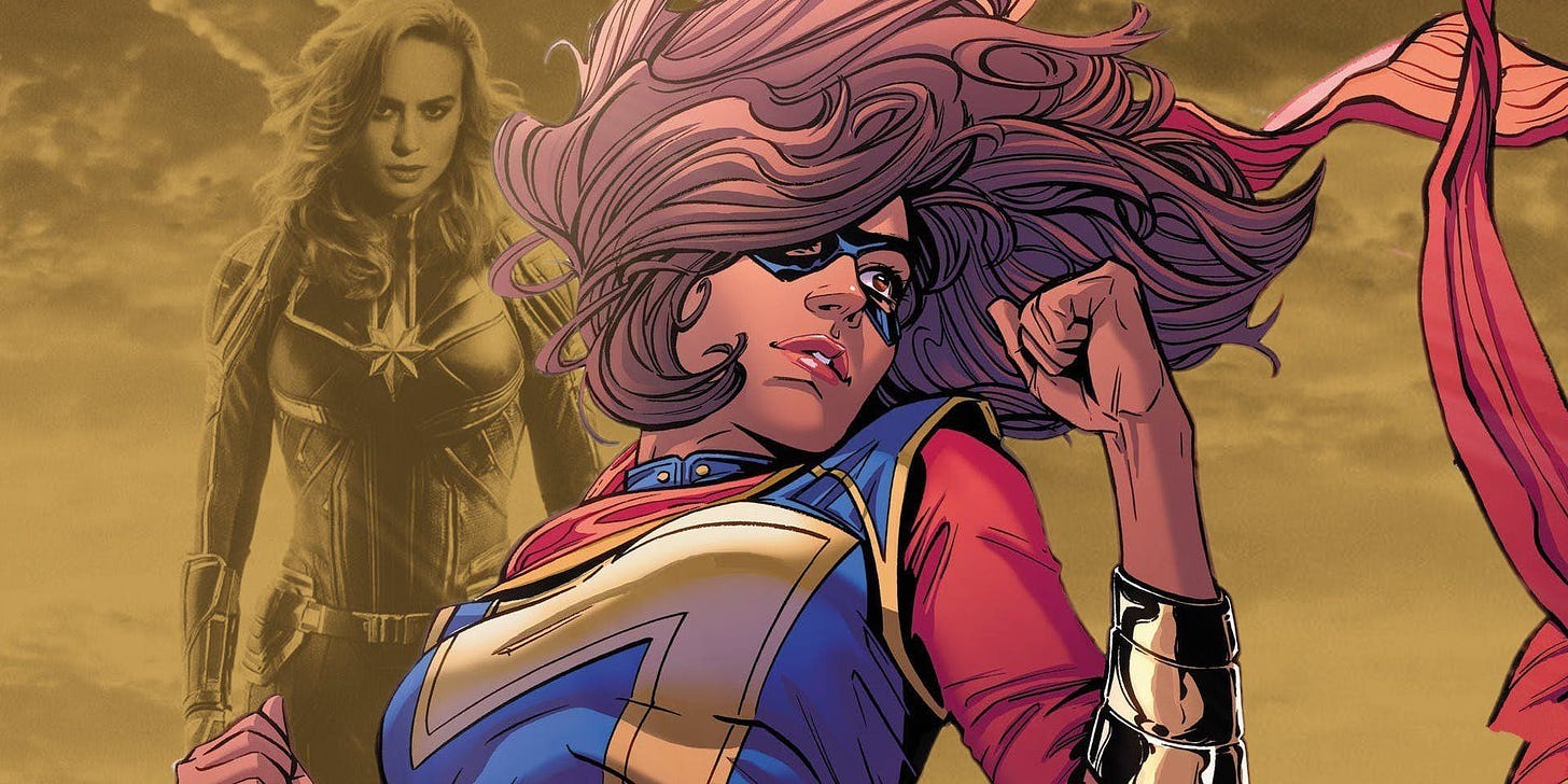 captain marvel to bring on kamala khan ms marvel