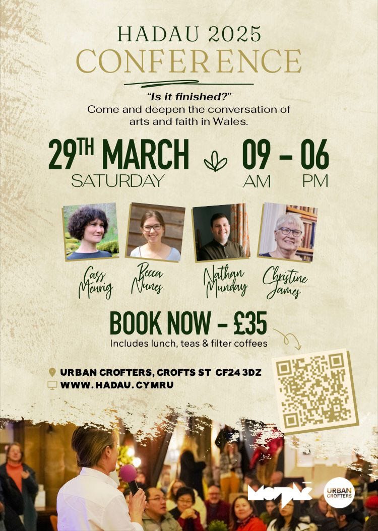 Flyer for the Hadau Conference - 29 March - hadau.cymru