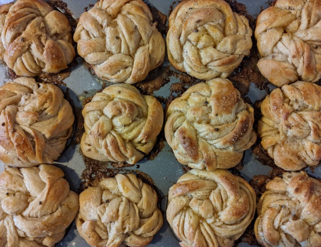 This image has an empty alt attribute; its file name is cardamom-buns-in-muffin-tin.jpg