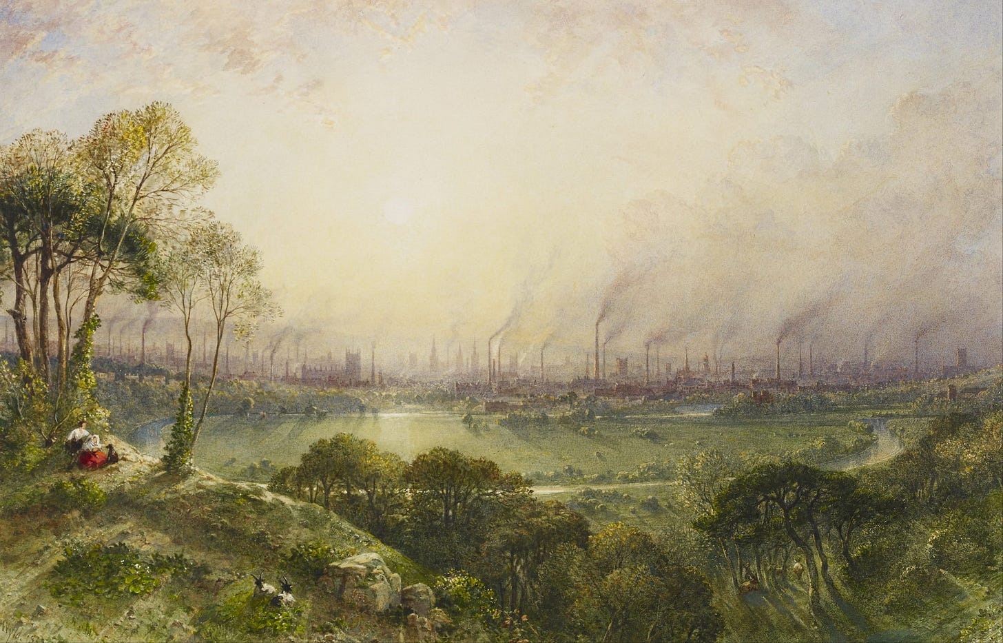 Great British Art: Manchester from Kersal Moor by William Wyld - A ...