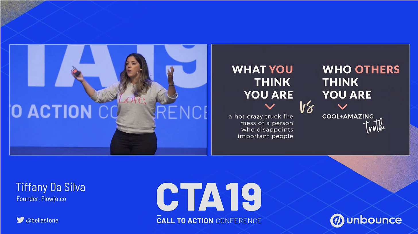 Tiffany DaSilva speaking straight truths at the CTA19 conference.
