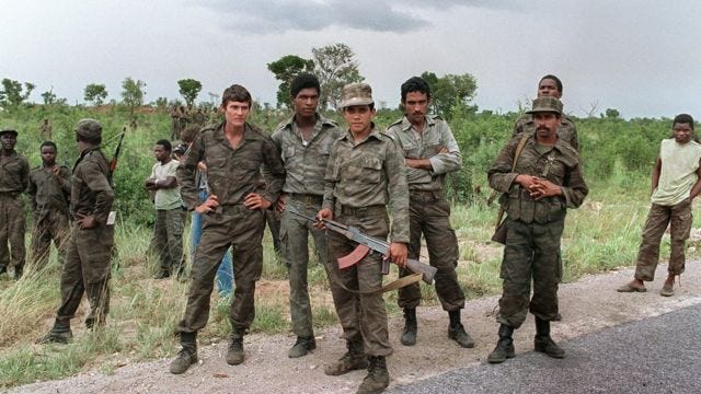 Cuban forces during Angolan civil war