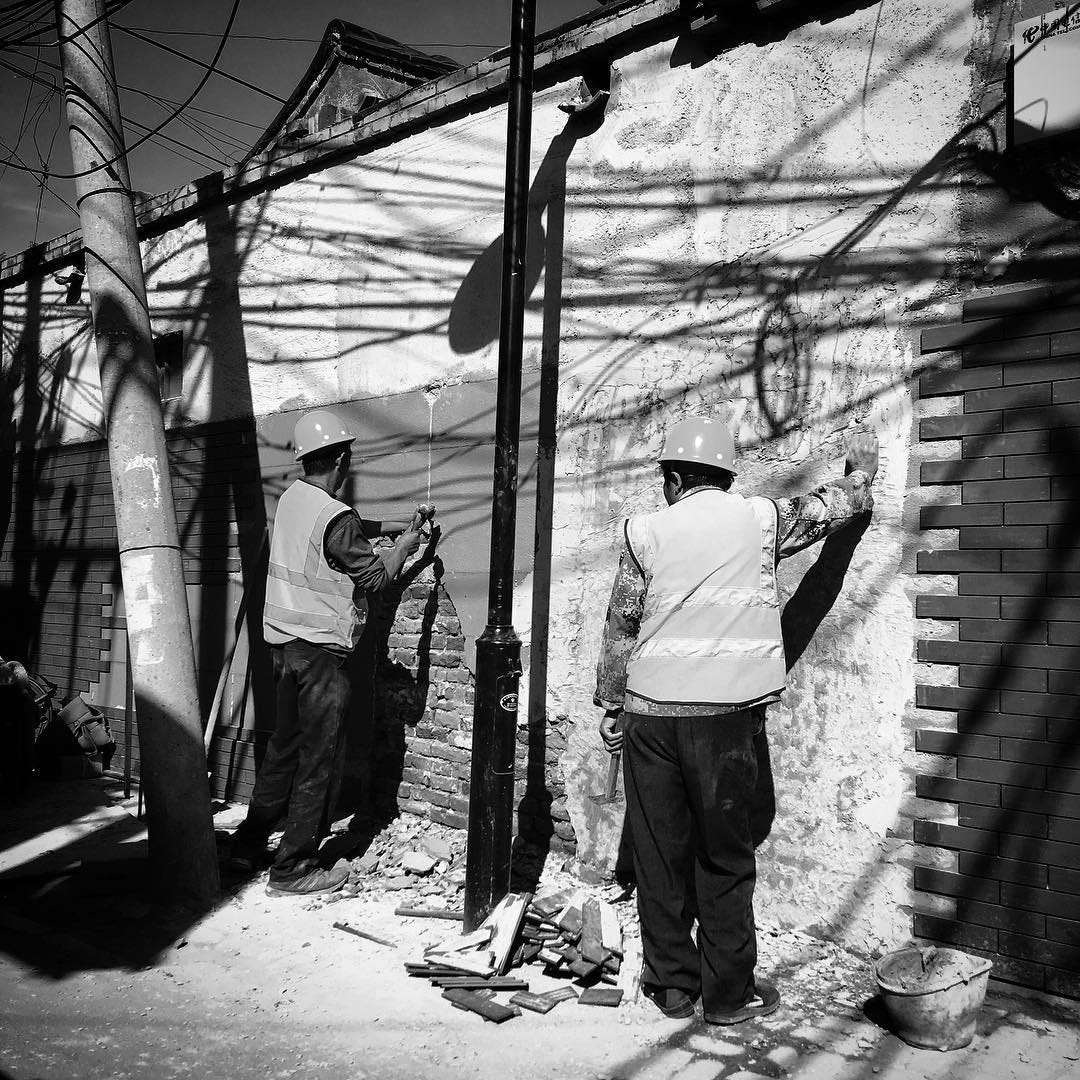 Hutong renovations are a constant work in progress in central Beijing.
