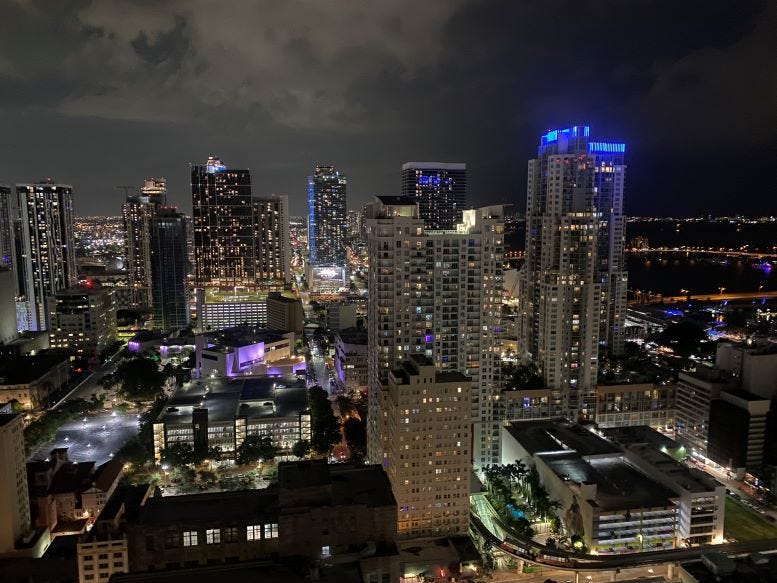 Figure 3: View from the top of the Centro Condo building looking north on September 17, 2024. Courtesy of Casey M. Piket.