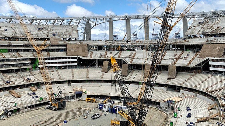 The Fiber-Reinforced Concrete at SoFi Stadium | For Construction Pros