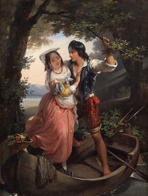 File:Hortense Haudebourt-Lescot - Couple of Italian lovers.jpg - Wikimedia  Commons