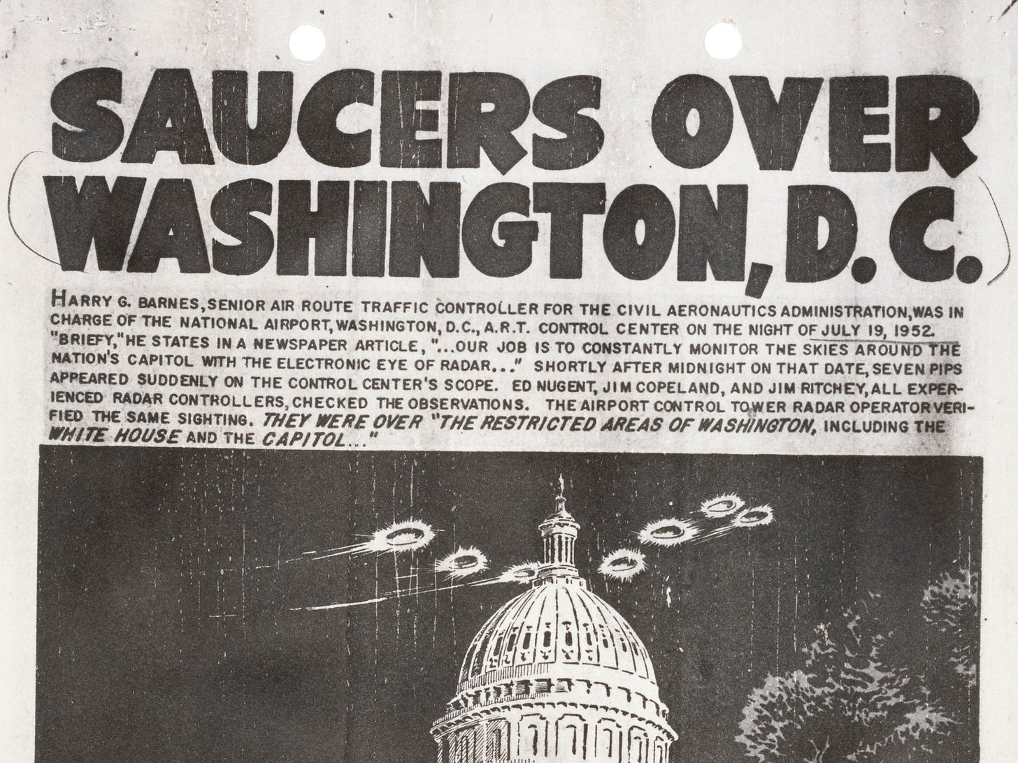 In The Early 1950s, D.C. Was Obsessed With UFOs. Here's Why | DCist