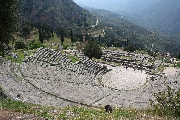 Theatre of Delphi (Illustration) - World History Encyclopedia