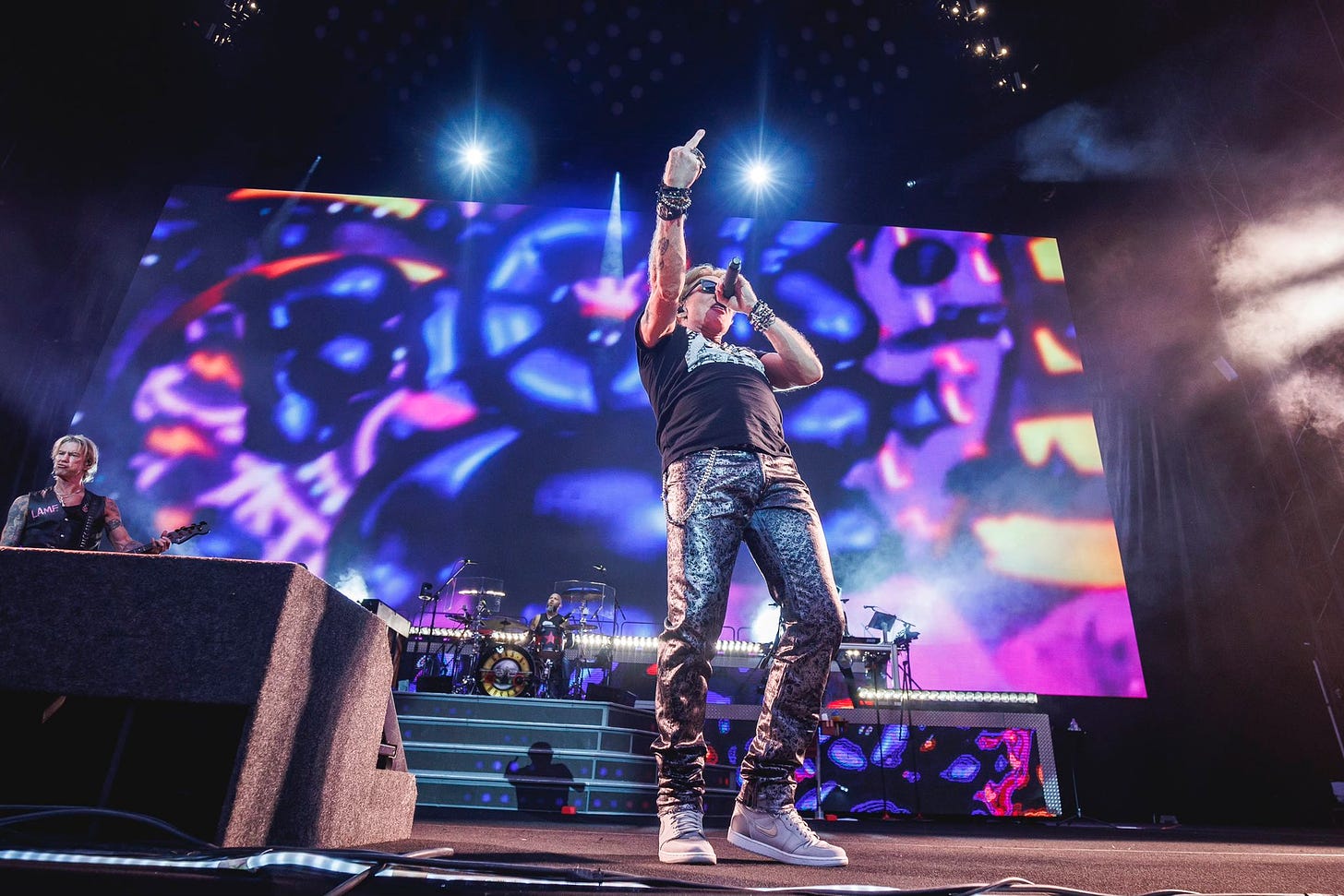 Axl Rose en el concierto de Guns N' Roses en Madrid el pasado 9 de junio de 2023
