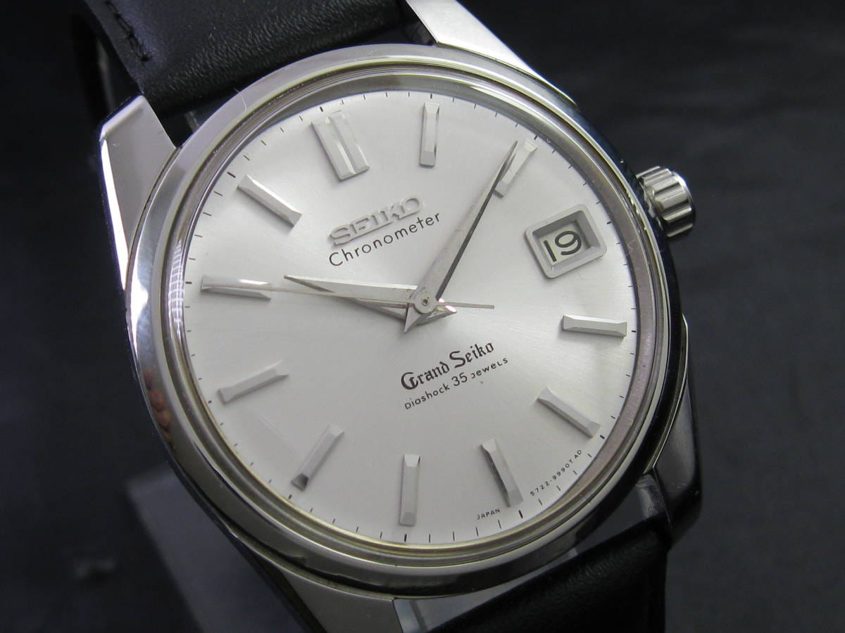 Grand Seiko/グランドセイコー GS セカンドモデル クロノメーター Ref.5722-9990 Cal.5722A シルバー オーバーホール/新品仕上済 1965年製