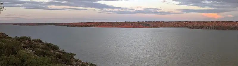 Phot of lake meredith national recreation area