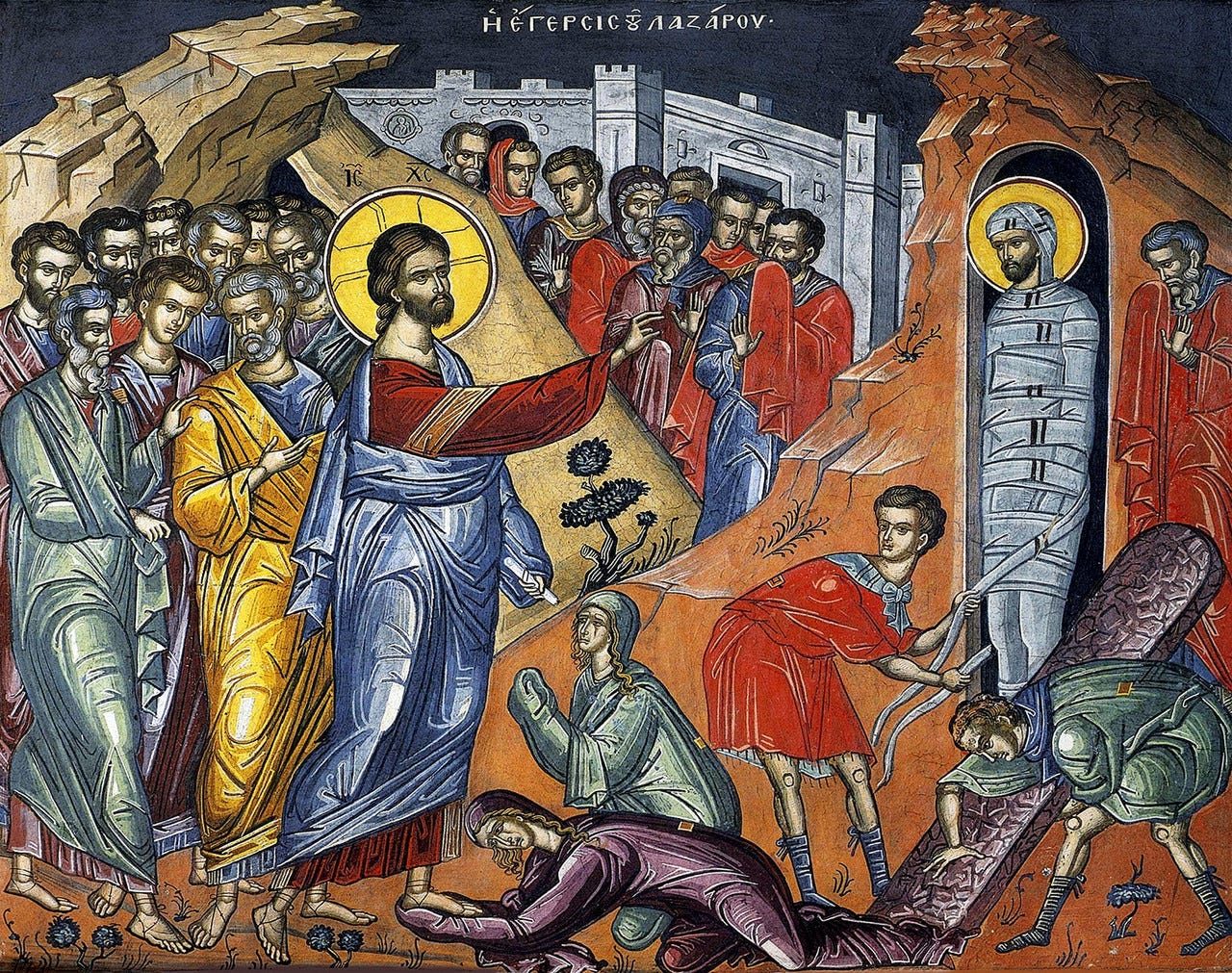 Resurrection of Lazarus Icon - Orthodox Marketplace