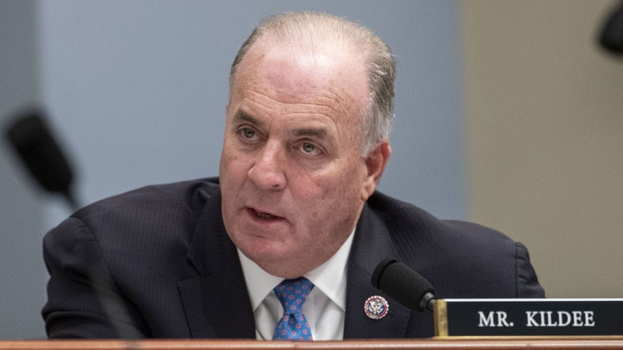 Representative Dan Kildee, a Democrat from Michigan, speaks during a House Budget Committee hearing in Washington, D.C., U.S., on Tuesday, March 29, 2022. 