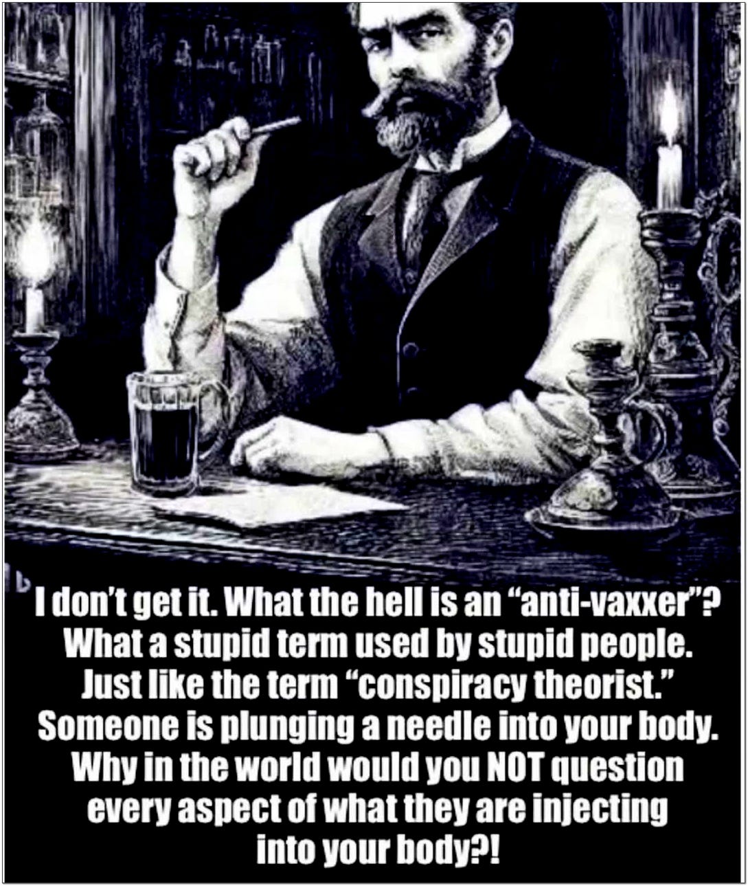 antivaxxer is a stupid  term why in the world would you not question every aspect of what they are injecting into your and your children's body?