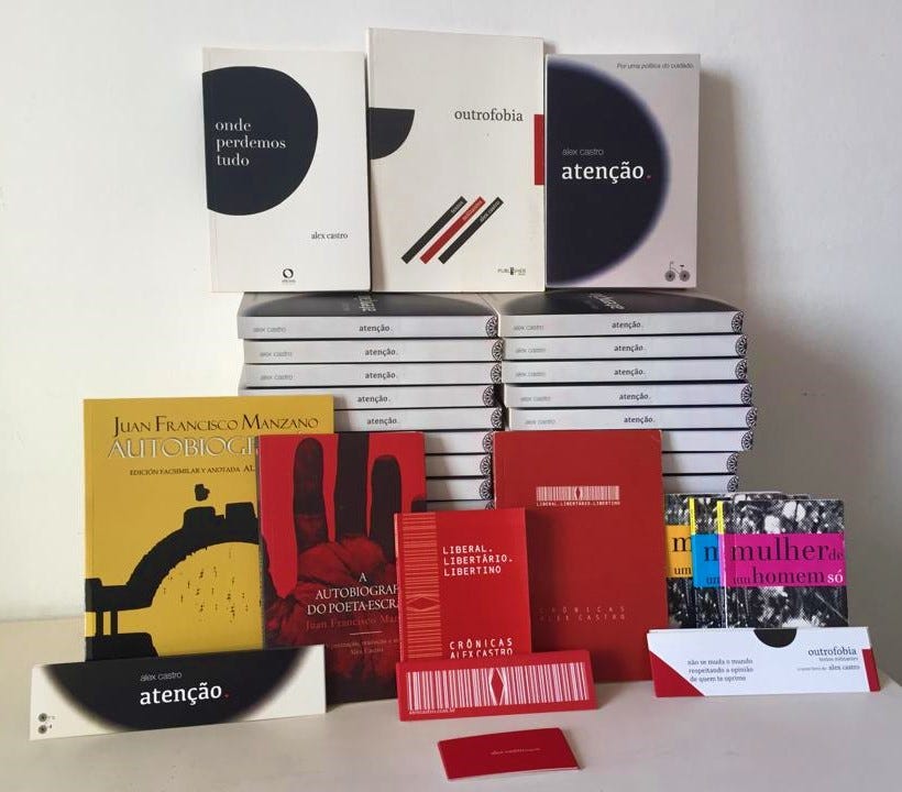 Esses são os livros do Alex Castro.