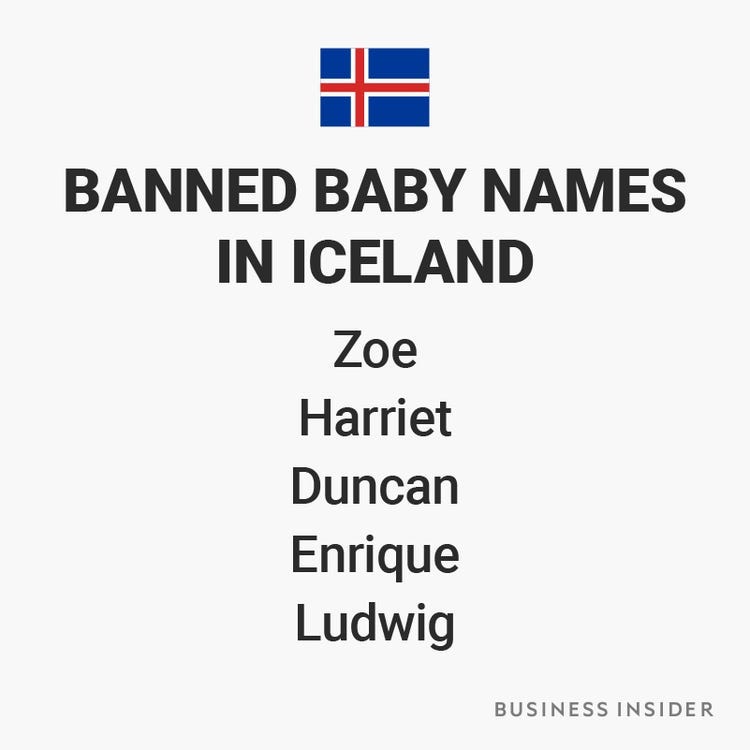 Banned Baby Names From Around the World