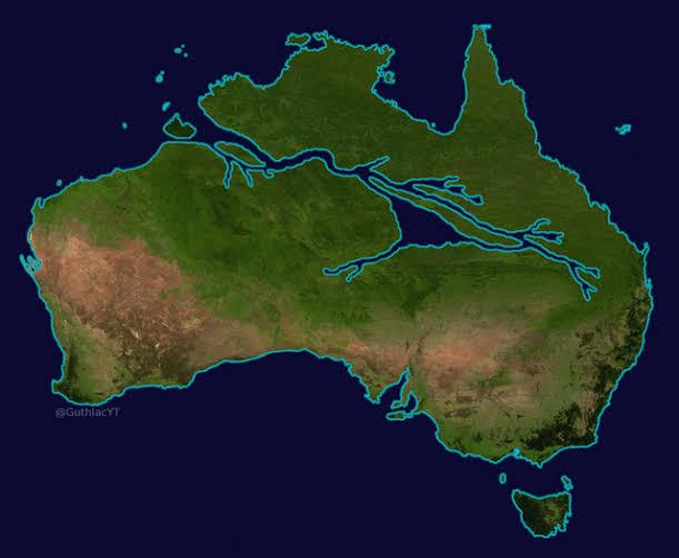 I have seen this image a lot of times. Is a plan like to terraform  Australia feasible? : r/geography