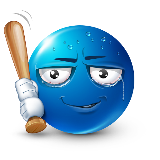 Shock Blue Emoji