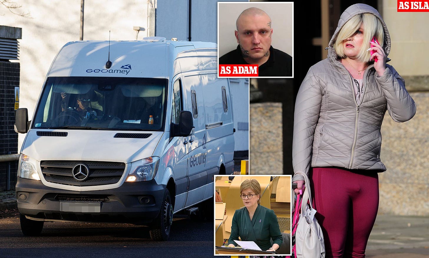 Trans rapist Isla Bryson leaves women's prison and is put in all-male unit  | Daily Mail Online