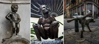 The Peeing Statues of Brussels | Amusing Planet