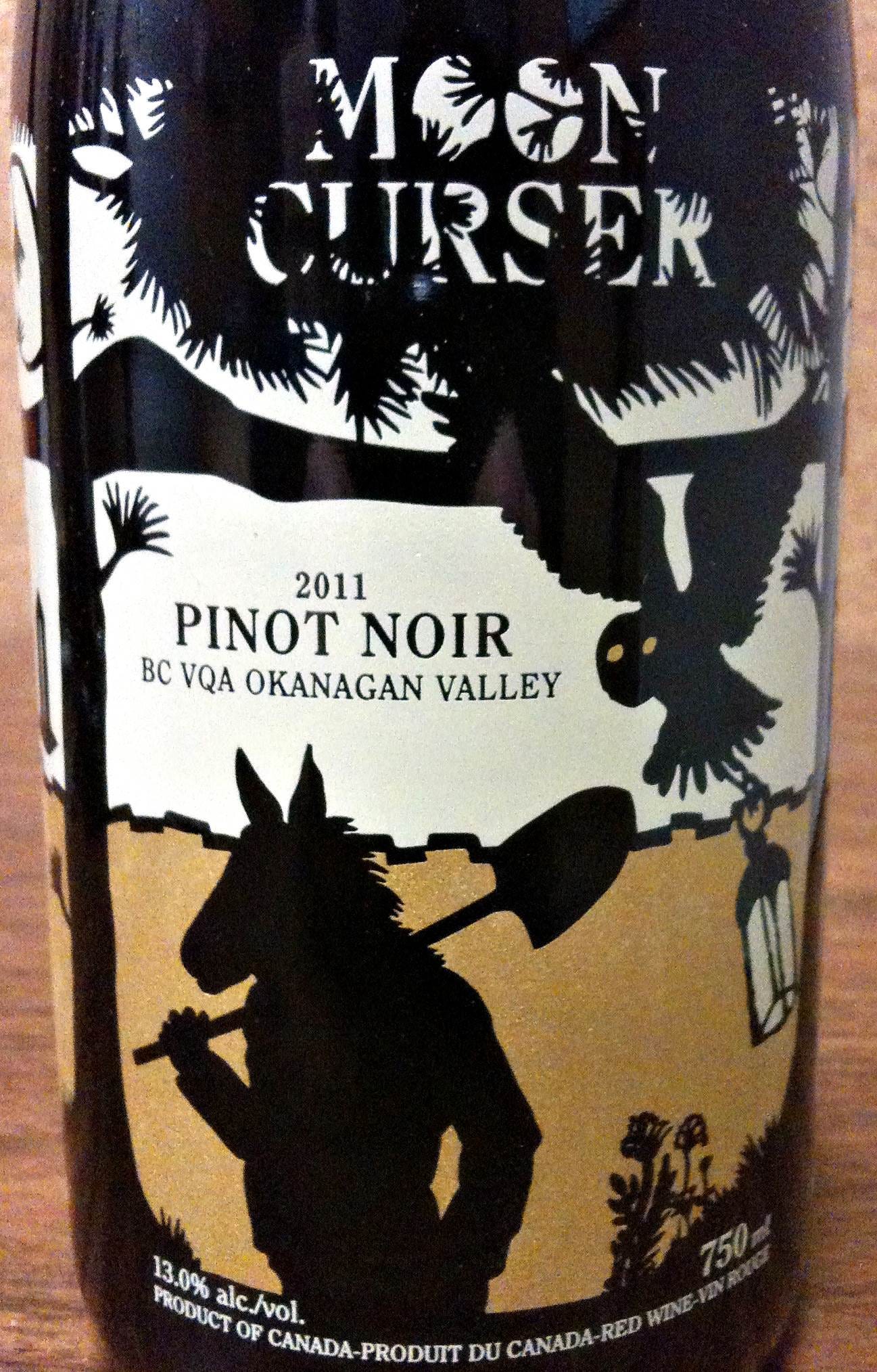 Moon Curser Pinot Noir 2011 Label - BC Pinot Noir Tasting Review 11