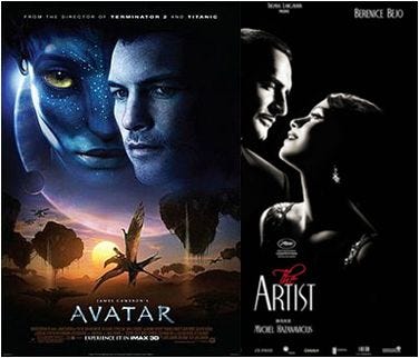 Avatar vs The Artist - similar but yet so different!