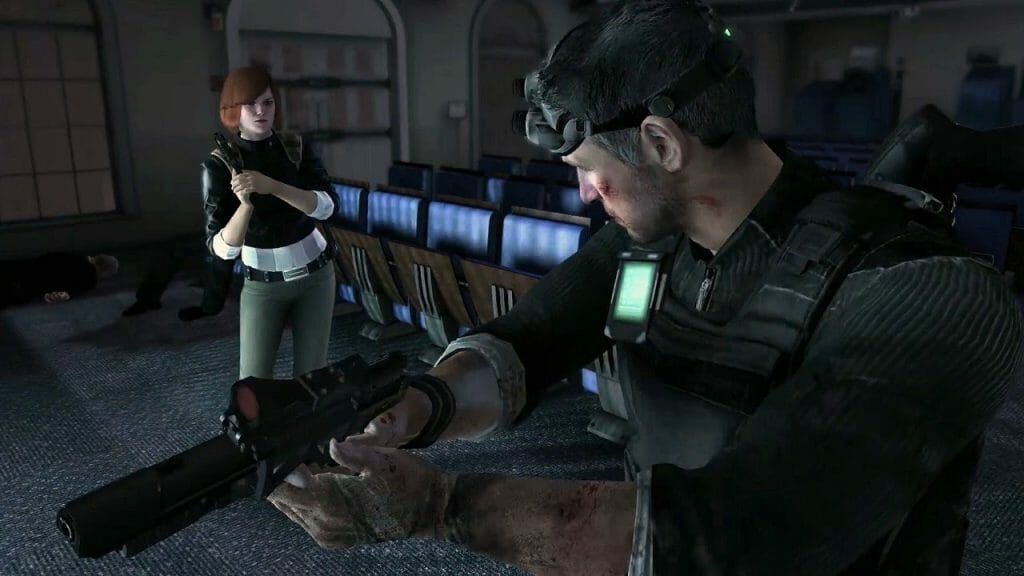 Still of the two protagonists of the game Splinter Cell: Conviction Still of the two protagonists of the game Splinter Cell: Conviction